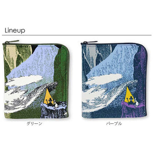 Pouch Moomin Outdoors Flat Mini Pouch Tent Purple Approx. 15 x 13cm