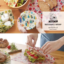 将图片加载到图库查看器，Beeswax Wrap Moomin Beeswax Wrap Little My &amp; Apple M Size Pink Approx. 25 x 25 cm
