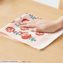 Cargar imagen en el visor de la galería, Dishcloth Moomin Double Gauze Kitchen Cloth Moomin &amp; Block White Approx. 34 x 70cm
