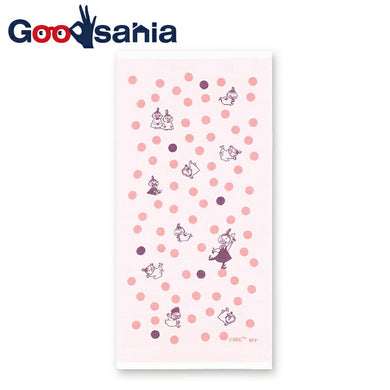 Dishcloth Moomin Double Gauze Kitchen Cloth Little My & Dot Pink Approx. 34 x 70cm