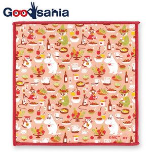 Handkerchief Moomin Mini Handkerchief Hood Red Approx. 15 x 15cm