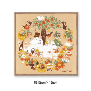 Handkerchief Moomin Mini Handkerchief Rest Beige Approx. 15 x 15 cm