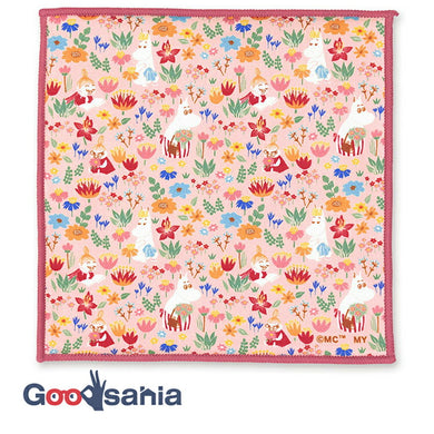 Handkerchief Moomin Mini Handkerchief Flower Bouquet Pink Approx. 15 x 15 cm