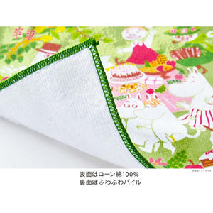 Handkerchief Moomin Mini Handkerchief Flower Bouquet Pink Approx. 15 x 15 cm