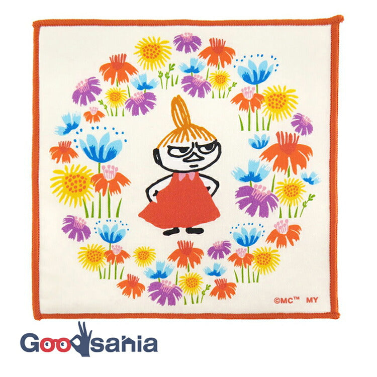 Mini handkerchief Moomin mini handkerchief wreath Little My approx. 15 x 15 cm