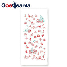 Load image into Gallery viewer, Dishcloth Moomin Kitchen Cloth Little My &amp; Family Red Approx. 33 x 70cm
