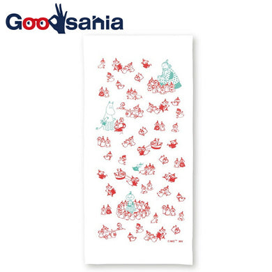 Dishcloth Moomin Kitchen Cloth Little My & Family Red Approx. 33 x 70cm