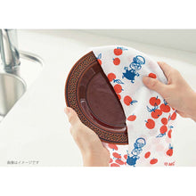 Load image into Gallery viewer, Dishcloth Moomin Kitchen Cloth Little My &amp; Family Red Approx. 33 x 70cm
