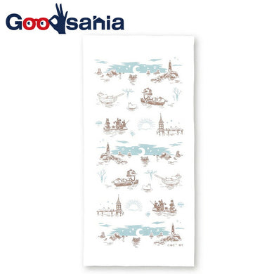 Dishcloth Moomin Kitchen Cloth Moonlit Journey White Approx. 33 x 70cm