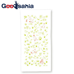 Dishcloth Moomin Kitchen Cloth Housework Green Approx. 33 x 70cm
