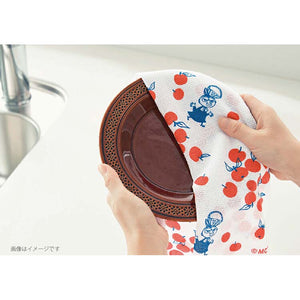 Dishcloth Moomin Kitchen Cloth Housework Green Approx. 33 x 70cm