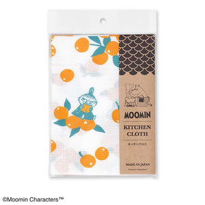 Dishcloth Moomin Kitchen Cloth Little My & Orange White Approx. 33 x 70cm