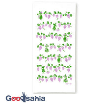 Cargar imagen en el visor de la galería, Dishcloth Moomin Kitchen Cloth Snufkin &amp; Grape White Approx. 33 x 70cm

