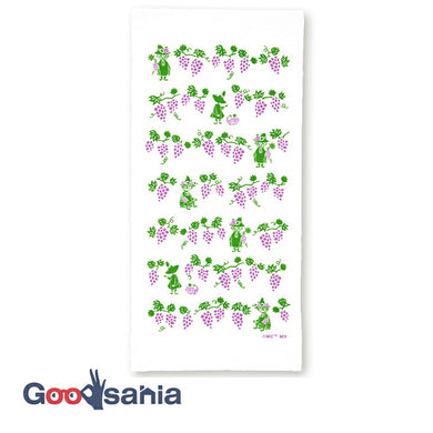 Dishcloth Moomin Kitchen Cloth Snufkin & Grape White Approx. 33 x 70cm