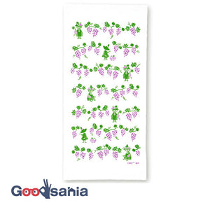 Dishcloth Moomin Kitchen Cloth Snufkin & Grape White Approx. 33 x 70cm