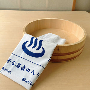 Tenugui Izumi Kobai Knowledge Tenugui Hot Spring White Approx. 34 x 90cm