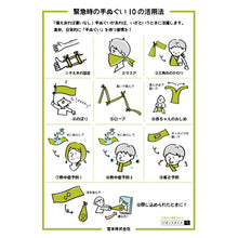 Load image into Gallery viewer, Tenugui Izumi Kobai Knowledge Tenugui Camping White Approx. 34 x 90cm
