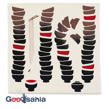 Cargar imagen en el visor de la galería, Handkerchief Kenema Chudyed Handkerchief Wanko Soba Beige Approx. 44 x 44 cm
