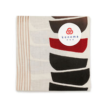 Cargar imagen en el visor de la galería, Handkerchief Kenema Chudyed Handkerchief Wanko Soba Beige Approx. 44 x 44 cm
