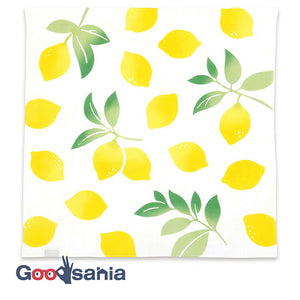Handkerchief kenema dyed handkerchief lemon white approx. 44 x 44 cm