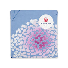 Cargar imagen en el visor de la galería, Handkerchief kenema dyed handkerchief swallow hydrangea blue approx. 44 x 44 cm
