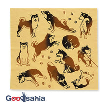将图片加载到图库查看器，Miyamoto Handkerchief JIKANSTYLE Chusen Handkerchief Today's Shiba Inu Approx. 42 x 42 cm Made in Japan 25183 (Handkerchief Chusen Handkerchief Made in Japan Cotton 100% Cotton Cloth Towel Hand Towel Sweat Wiper Hand Towel Daily Necessities)
