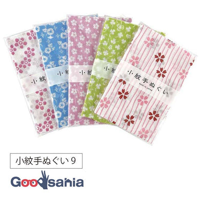 Tenugui Izumi Kobai Komon Tenugui 9 Approx. 33 x 90cm Set of 5