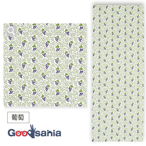 Tenugui Izumi Kobai Komon Tenugui Grape White Approx. 33 x 90cm