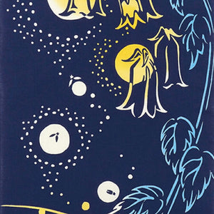 Tenugui Chudyed Tenugui Kenema Firefly Light Navy Approx. 35 x 90cm