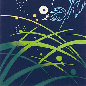 Tenugui Chudyed Tenugui Kenema Firefly Light Navy Approx. 35 x 90cm