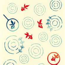 Load image into Gallery viewer, Tenugui dyed tenugui kenema goldfish scoop beige approx. 35 x 90 cm
