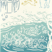 Laden Sie das Bild in den Galerie-Viewer, Tenugui dyed tenugui kenema beige approx. 35 x 90 cm

