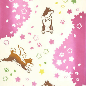 Tenugui Kenema Chudyed Tenugui Spring Walk Approx. 35cm x 90cm