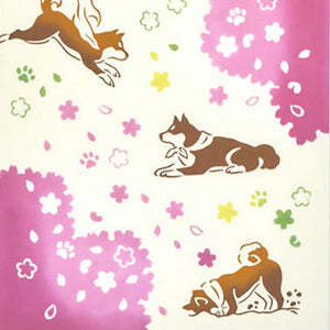 Tenugui Kenema Chudyed Tenugui Spring Walk Approx. 35cm x 90cm