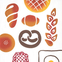 Cargar imagen en el visor de la galería, Tenugui kenema dyed tenugui freshly baked bread approx. 35cm x 90cm
