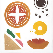 Cargar imagen en el visor de la galería, Tenugui kenema dyed tenugui freshly baked bread approx. 35cm x 90cm

