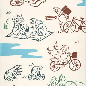 Tenugui kenema Chudyed Tenugui Bicycle Approx. 35cm x 90cm