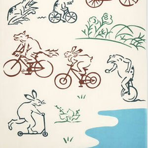 Tenugui kenema Chudyed Tenugui Bicycle Approx. 35cm x 90cm