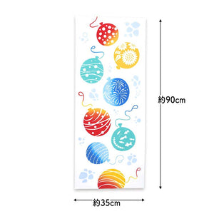 Tenugui kenema dyed tenugui water balloon white approx. 35 x 90 cm