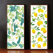 Load image into Gallery viewer, Tenugui kenema Chudyed Tenugui Chojugiga Swimming 24 Blue Approx. 33 x 90cm
