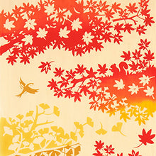 Load image into Gallery viewer, Tenugui kenema dyed tenugui Fujimi autumn leaves approx. 35 x 90 cm
