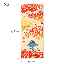 Load image into Gallery viewer, Tenugui kenema dyed tenugui Fujimi autumn leaves approx. 35 x 90 cm

