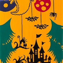 Load image into Gallery viewer, Tenugui kenema dyed tenugui Halloween balloon approx. 35 x 90 cm
