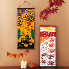 Load image into Gallery viewer, Tenugui kenema dyed tenugui Halloween balloon approx. 35 x 90 cm
