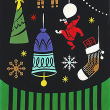 Load image into Gallery viewer, Tenugui kenema dyed tenugui Marry Christmas go round approx. 35 x 90cm
