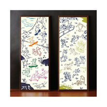 Load image into Gallery viewer, Tenugui kenema dyed tenugui Chojugiga break dance approx. 33 x 90 cm
