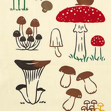将图片加载到图库查看器，Miyamoto Tenugui JIKANSTYLE Chusen-dyed Tenugui "Mushroom Forest" approx. 35 x 90 cm, Made in Japan 50323 (Tenugui, Japanese goods, Japanese pattern, traditional craft, dyeing, Chusen dyeing, 100% cotton, cotton cloth, towel, handkerchief, dishcloth)
