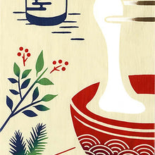 将图片加载到图库查看器，Miyamoto Tenugui JIKANSTYLE Chusen Dyeing Tenugui (Hand Towel) for Good Fortune, Approx. 35 x 90 cm, Made in Japan, Item No. 50327 (Tenugui, Japanese Goods, Traditional Craft, Dyeing, Chusen Dyeing, Cotton, 100% Cotton, Towel, Handkerchief, Dishcloth)
