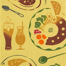 Load image into Gallery viewer, Miyamoto Tenugui JIKANSTYLE Chusen Tenugui Variety Curry Approx. 35 x 90 cm Made in Japan 50330 (Tenugui, Japanese goods, Japanese pattern, traditional craft, dyeing, Chusen dyeing, cotton, 100% cotton, cloth, towel, handkerchief, dishcloth)
