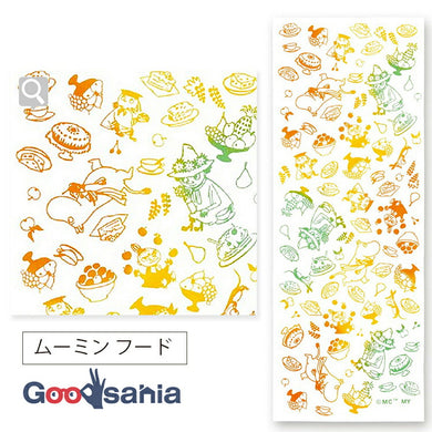 Tenugui Chudyed Tenugui Moomin Food Orange Approx. 33 x 90cm